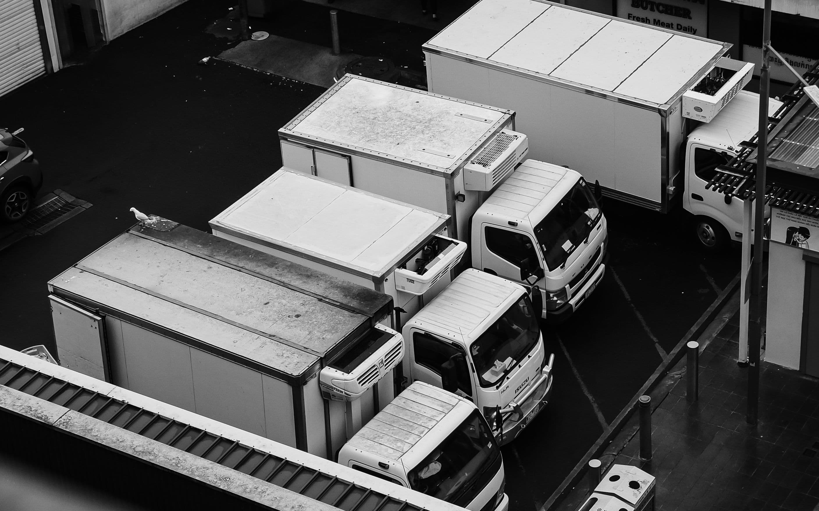 Container port logistics monitored end to end