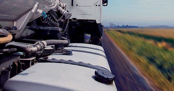 Truck fuel tank monitoring